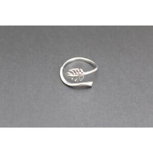 Sterling Silver Monstera Leaf Ring, Sterling Silver Tropical Leaf Ring